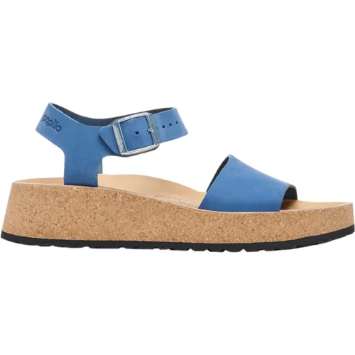 Blaue Sandalen für den Sommer , Damen, Größe: 40 EU - Birkenstock - Modalova