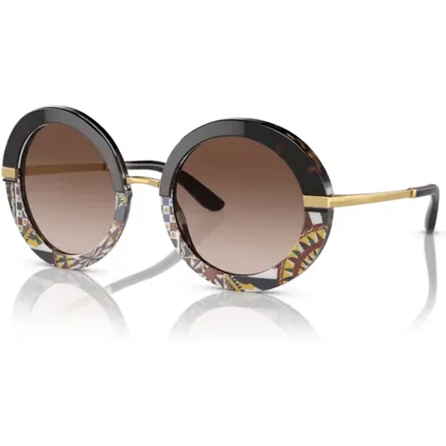 Uv400 Schutzbrille - Italienischer Stil , Damen, Größe: 52 MM - Dolce & Gabbana - Modalova