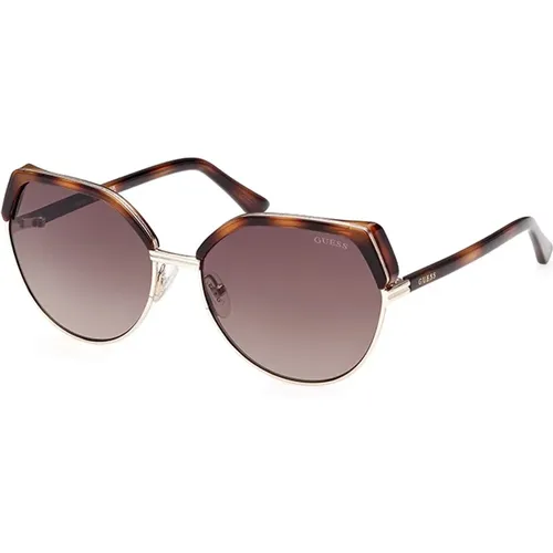 Stylish Sunglasses Gradient Havana Frame , female, Sizes: 58 MM - Guess - Modalova