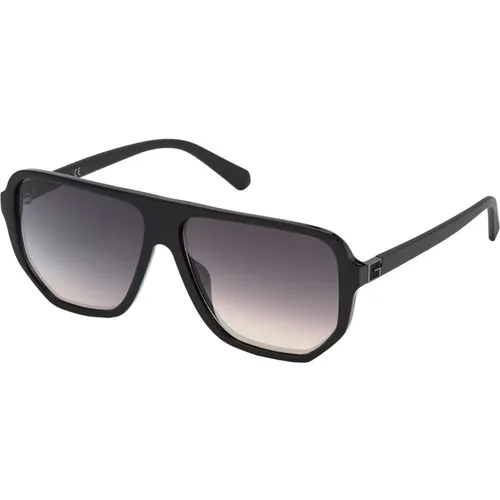 Schwarze/Grau Getönte Sonnenbrille - Guess - Modalova