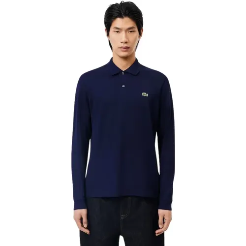 Long Sleeve Polo Men Dark , male, Sizes: S, XL, M, L - Lacoste - Modalova