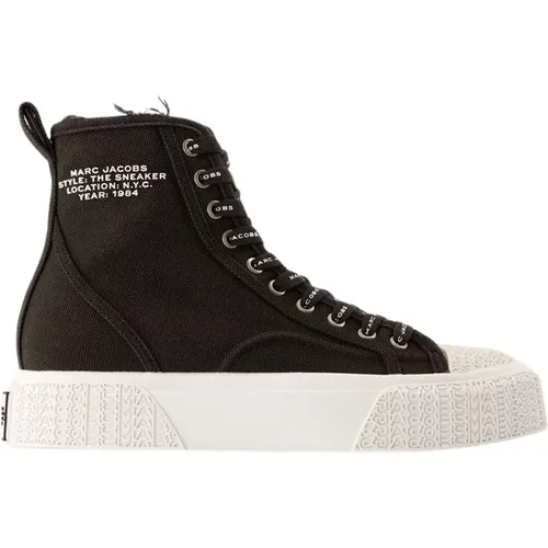 High Top Sneakers Cotton Rubber , female, Sizes: 2 UK, 6 UK, 3 UK, 8 UK - Marc Jacobs - Modalova