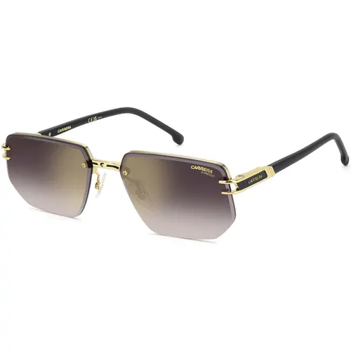 Matte Sunglasses with Gold Mirror , male, Sizes: 60 MM - Carrera - Modalova