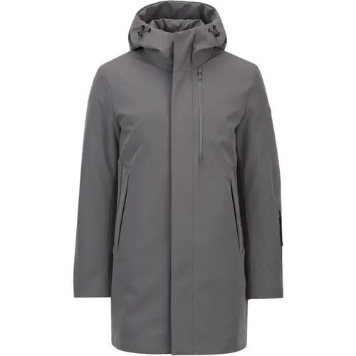 Hooded Parka Anthracite Coat , male, Sizes: M, L, 2XL - Duno - Modalova