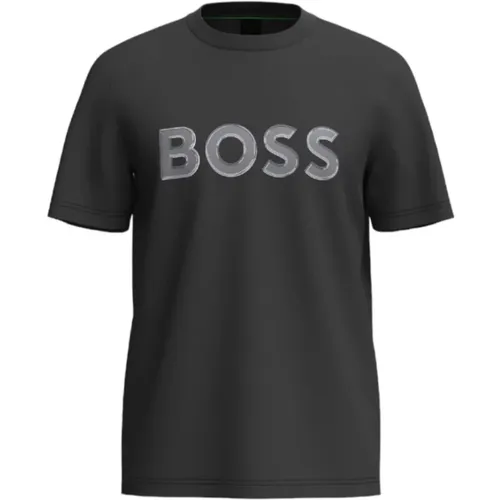 Klassisches T-Shirt , Herren, Größe: L - Boss - Modalova
