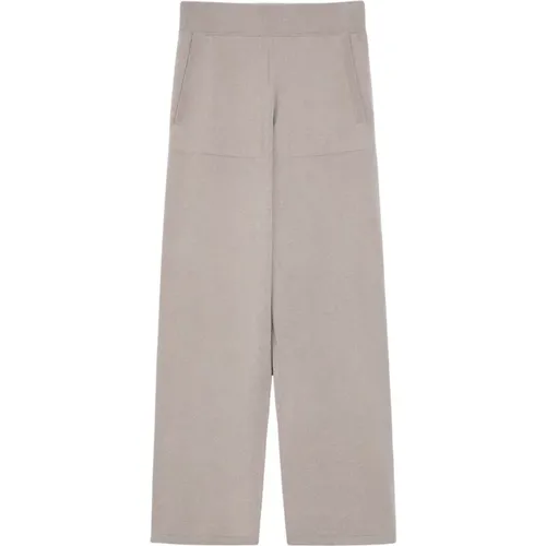 Graue beige Woll-Kaschmir-Hose , Damen, Größe: 2XS - Max Mara - Modalova