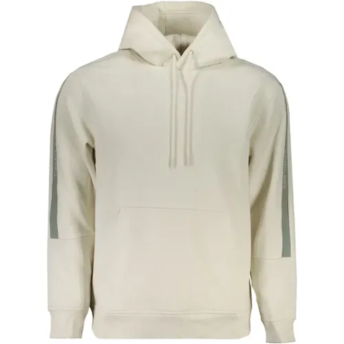 Kapuzenpullover mit Fleece und Druck , Herren, Größe: 2XL - Calvin Klein - Modalova