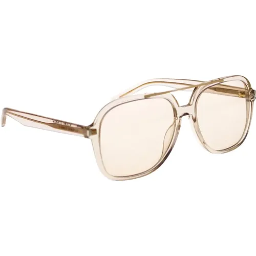 Iconic Sunglasses with Uniform Lenses , unisex, Sizes: 58 MM - Saint Laurent - Modalova