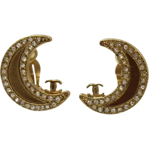 Pre-owned Metal earrings , female, Sizes: ONE SIZE - Chanel Vintage - Modalova