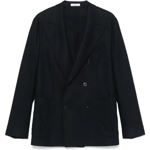 Double-Breasted Wool Jacket , male, Sizes: L, XL, 2XL - Boglioli - Modalova