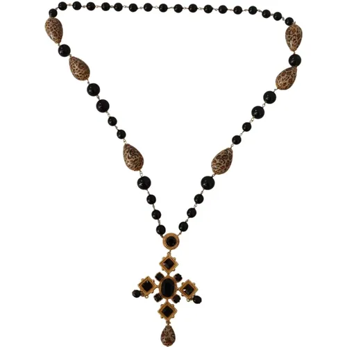 Elegante Charme Kreuz Halskette - Dolce & Gabbana - Modalova