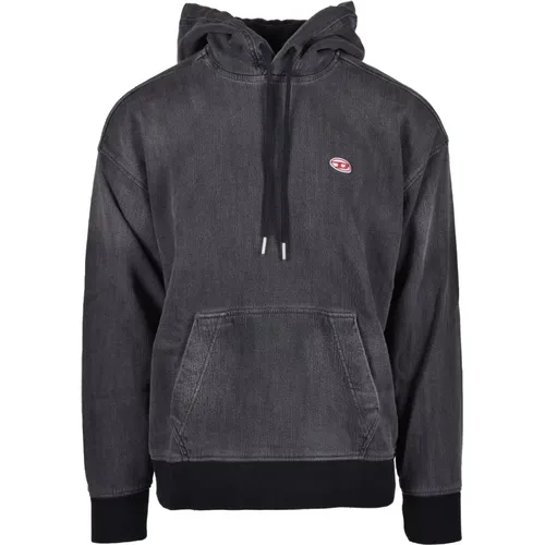 Baumwolle Elasthan Sweatshirt , Herren, Größe: L - Diesel - Modalova