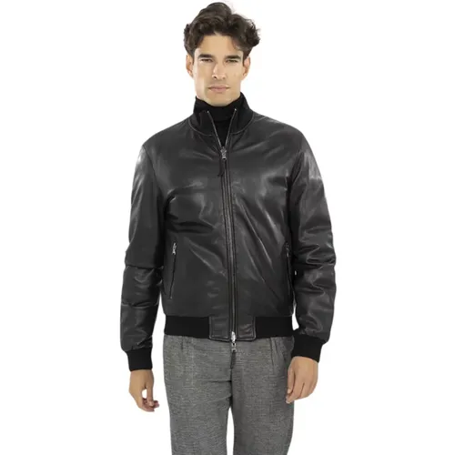 Reversible Leather Jacket Derk , male, Sizes: 3XL, L, 2XL, XL - The Jack Leathers - Modalova