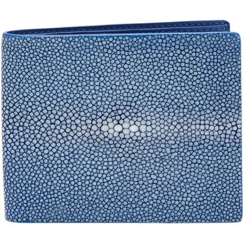 Blaue Tokyo Faltbare Brieftasche , Herren, Größe: ONE Size - Biagini - Modalova