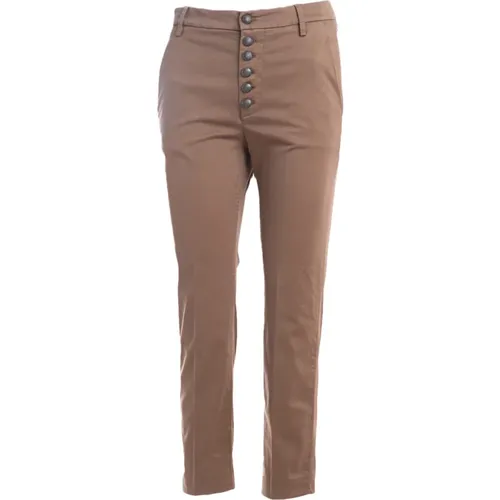 Slim Fit Trousers , female, Sizes: W32 - Dondup - Modalova