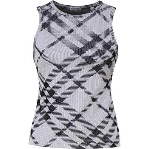 Vintage Check Print Ärmelloses Top Grau - Burberry - Modalova