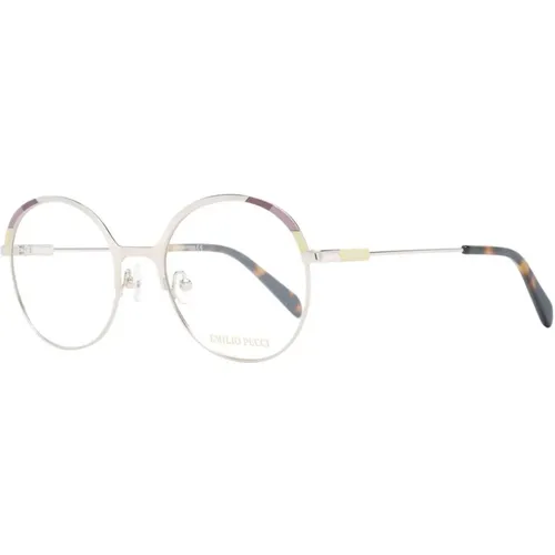 Goldene Runde Optische Brillen für Frauen - EMILIO PUCCI - Modalova