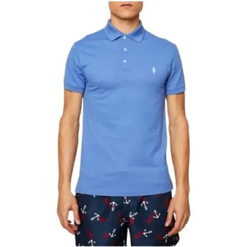 Slim Fit Piqué Cotton Polo Shirt , male, Sizes: S - Polo Ralph Lauren - Modalova