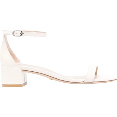 Weiße Sandalen - Klassisches Modell , Damen, Größe: 38 1/2 EU - Stuart Weitzman - Modalova