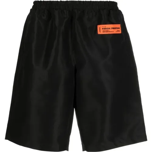 Schwarze Lässige Nylonshorts , Herren, Größe: S - Heron Preston - Modalova