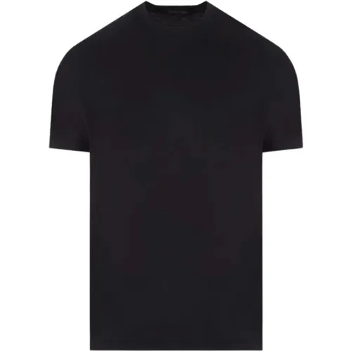 Schwarze T-Shirts und Polos , Herren, Größe: 2XL - Tom Ford - Modalova