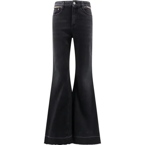 Flared Boot-cut Jeans mit Falabella Chain , Damen, Größe: W27 - Stella Mccartney - Modalova