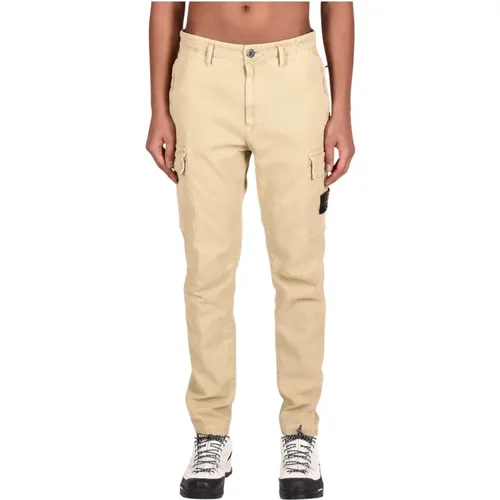 Cotton Trousers , male, Sizes: W33, W30, W32 - Stone Island - Modalova