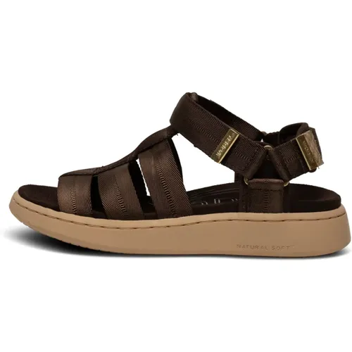 Flat Sandalen , Damen, Größe: 39 EU - Woden - Modalova