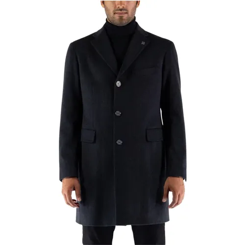 Single-Breasted Coats , male, Sizes: 2XL - Tagliatore - Modalova