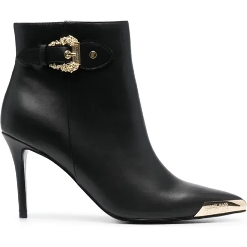 Baroque Buckle Flat Shoes , female, Sizes: 6 UK, 7 UK, 3 UK - Versace Jeans Couture - Modalova