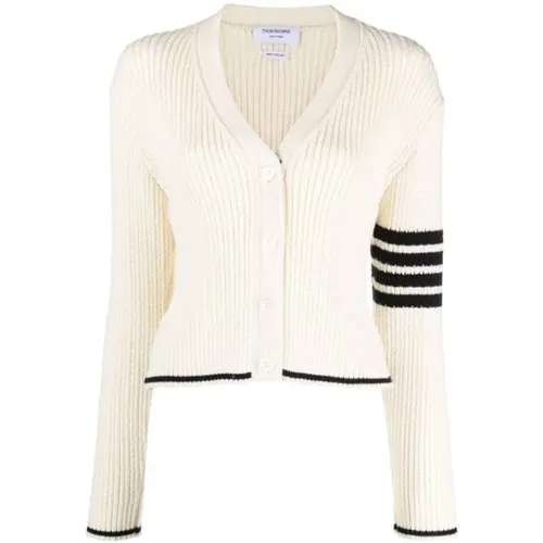 Stylish Knit Cardigan Sweater , female, Sizes: 2XS, S, XS - Thom Browne - Modalova