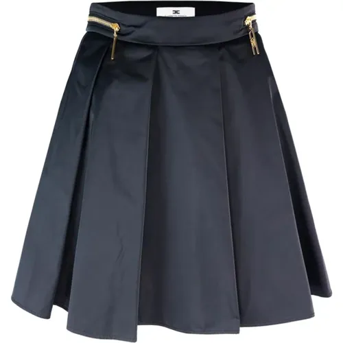 Monogram Zip Short Skirts , Damen, Größe: M - Elisabetta Franchi - Modalova