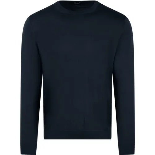 Sweatshirts,Pullover,Round-neck Knitwear,CREWECK SWEATER,Blauer Crew-Neck Sweater - Drumohr - Modalova