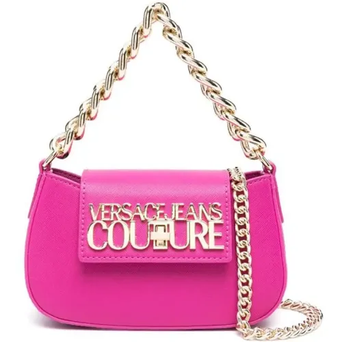 Fuchsia Crossbody Bag , female, Sizes: ONE SIZE - Versace Jeans Couture - Modalova