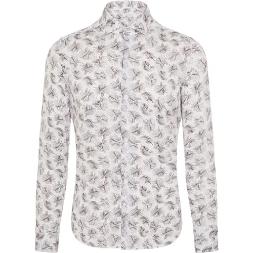 Floral Cotton Shirt Made in Italy , male, Sizes: XL, L - Sonrisa - Modalova