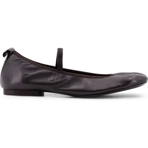 Leather Ballerinas with Stretch Strap , female, Sizes: 5 UK, 6 UK, 3 UK, 4 UK - Lemaire - Modalova