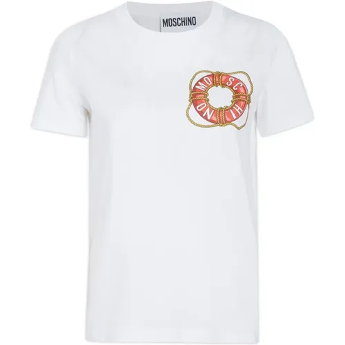 Modisches Damen T-Shirt , Damen, Größe: 2XS - Moschino - Modalova