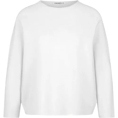 Lockere Passform 3/4 Ärmel Pullover , Damen, Größe: S - drykorn - Modalova