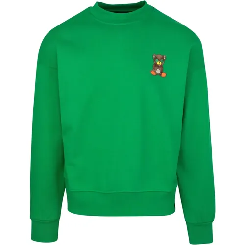 Sweater with Teddy and Lettering , male, Sizes: S, XS - Barrow - Modalova