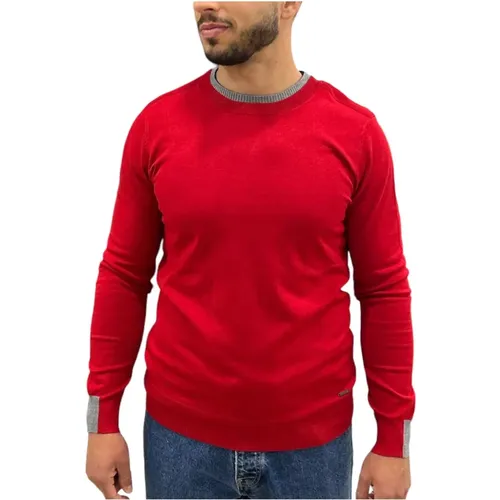 Rundhals Pullover , Herren, Größe: M - Gaudi - Modalova