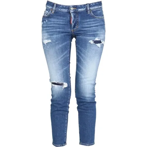 Distressed Skinny Jeans , female, Sizes: XS - Dsquared2 - Modalova