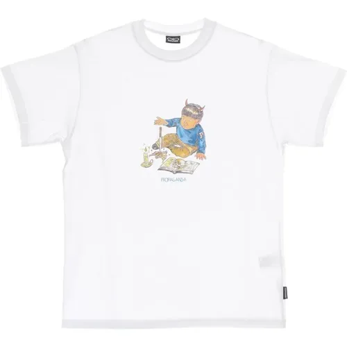 Streetwear Kid Tee Weiß , Herren, Größe: XS - Propaganda - Modalova