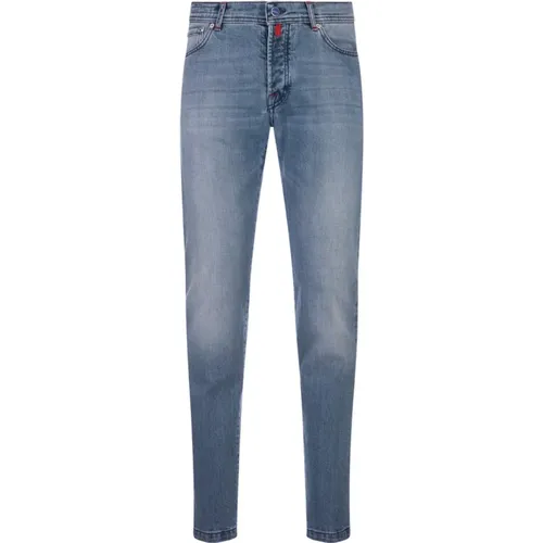 Slim Fit Denim Jeans , male, Sizes: W31, W33, W40, W34, W38 - Kiton - Modalova