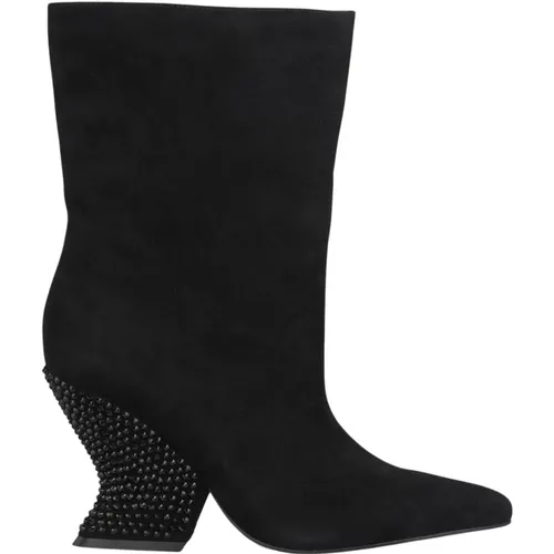 Ankle boots with rhinestone heel , female, Sizes: 9 UK, 6 UK, 2 UK, 7 UK, 4 UK, 3 UK, 8 UK, 5 UK - Alma en Pena - Modalova