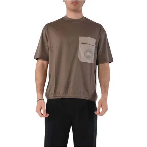 T-Shirts , male, Sizes: S, M, L, XL - Emporio Armani - Modalova
