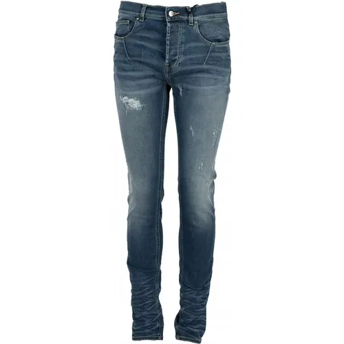 Slim Fit Jeans mit schmal zulaufendem Bein - Les Hommes - Modalova