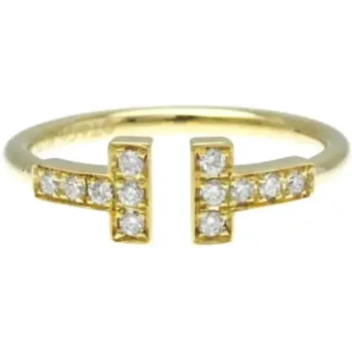 Pre-owned Gold rings , female, Sizes: ONE SIZE - Tiffany & Co. Pre-owned - Modalova