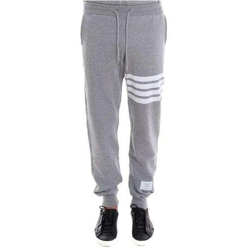 Light Grey Drawstring Trousers , male, Sizes: M, L, XL - Thom Browne - Modalova