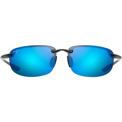 Herren Sport-Sonnenbrille mit polarisierten Blue Hawaii Gläsern , Herren, Größe: 67 MM - Maui Jim - Modalova