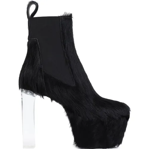 Fur Ankle Boots Minimal Design , female, Sizes: 4 UK, 7 UK, 5 1/2 UK, 3 UK, 5 UK, 6 UK - Rick Owens - Modalova